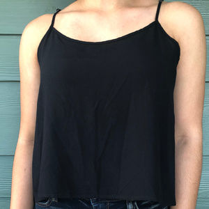 NWOT Black Crop Top